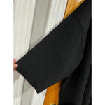 Eskandar Black Wool Cashmere Cocoon Coat Button Front Made in England Size 1 Photo 2