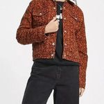 Levi's Levi’s sherpa collared corduroy jacket in burnt orange leopard print
Women’s 1X Photo 0