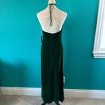 Reformation NWT  Nyla Velvet Dress Green Wedding Holiday Soft Luxury Size L Photo 5