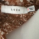 Lush Clothing Lush Brown Floral Patterned Garment Photo 1
