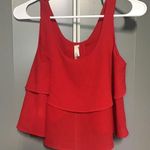 Paper Crane Red Cropped Tank Top Crop Top, Small Photo 0