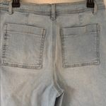 Kensie The Kaya High Waist Raw Hem Wide Leg Jeans Light Blue Ankle Sz 10/30 Photo 7