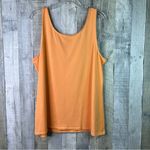 J. Jill 2X Perfect Tank Orange Color Scoop Neck 95% Cotton 5% Spandex Photo 1
