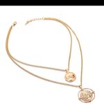 Urban Outfitters Gold Coin Double Wrap Necklace Photo 1