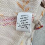 Blue Island Beach Wrap Dress M Cream‎ Red Floral Ruffle Hem Tie Waist New Size M Photo 9