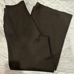 ZARA Womens Wide Leg Dress Pants BlackElastic Waist Medium Size Photo 2