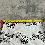 HAYSTACKS WHITE FLORAL JACQUARD KNIT Black and White Patterned Skirt XL Photo 4