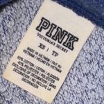 PINK - Victoria's Secret Victoria’s Secret pink Blue Quarter-Zip Sweatshirt with Yellow sweater Photo 2