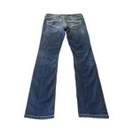 BKE  Addison Jeans Womens 28R Straight Stretch Low Rise Bold Stitch Denim Photo 5