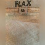 Flax  100% Linen Brown V Neck Blazer 4 Button Size 1G (16-18) Photo 2