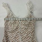 City Studios NWT City Studio White & Tan Floral Lace Mini Dress Size 3 Photo 5