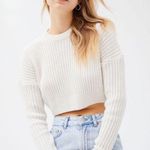 Urban Outfitters Crop Cream Sweater Photo 3