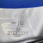 Adidas Farm Rio Shirt Womens Medium Blue Butterfly Athletic Tee Top Run Gym Jog Photo 5