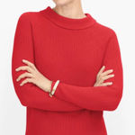 Talbots  Pima Sabrina Sweater – Red – 100% Pima Cotton – Size Large Photo 0