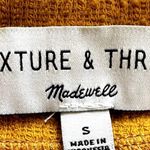 Madewell  Texture & Thread Cap-Sleeve Mini Dress Mini Shift Yellow Cotton Small Photo 2