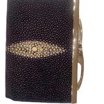 NWOT River wallet genuine stingray skin Black Photo 1