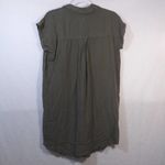 Thread and Supply  Olive Green Lyocell Raw Hem Dress Size XS Photo 6