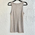 Diane Von Furstenberg Diane Von FurstenbergCotton Blend Lace Up Tank Top Beige Blue Women Size Large Photo 3