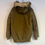Bench  GREEN PARKA FAUX FUR HOOD COAT SIZE SMALL Photo 1