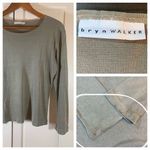 Bryn Walker  Top Women Small Gray Earthy Classic Layer Minimalist Lagenlook STAIN Photo 1