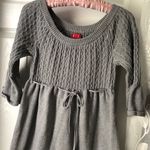 Elle  knit dress drawstring waist 100% cotton mini dress, size small Photo 5