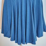 Free People Blue Short Sleeve Top with Cutout Lace Back NWT Size Medium Photo 3