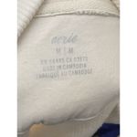Aerie Womens Dream Sherpa Quarter Zip Sweatshirt in Ivory Size Medium Photo 5