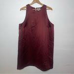 Future Collective Burgundy Satin Shift Dress XL NWT Photo 1