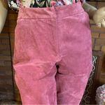 Newport News DARK MAUVE PINK BOOT CUT SUEDE TROUSERS (8) Photo 5
