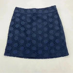 Vineyard Vines  Women’s Eyelet Skirt Dark Blue Size 2 Photo 0