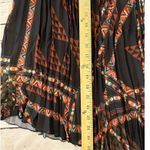 Maree Pleated Midi skirt Size 16 Black Brown Rust Fall Colors Retro Photo 7