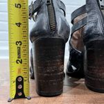 FREEBIRD by Steven  Claw Sandals in Distressed Black Photo 12