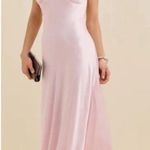 Reformation NEW Pernille Silk Dress Light Pink Cherry Blossom Photo 0