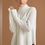 Maeve  white knit turtle neck sweater Photo 3