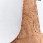 ZARA faux fur corset top Photo 4