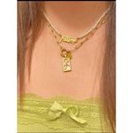 18K Gold Plate Snake Necklace Charm Pendant Holder Stainless Steel jewelry Photo 7