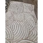 Peck & Peck  100% Linen Top Beaded Beige Tan V neck Sleeveless Blouse Shirt Small Photo 1