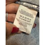 Free People Distressed Denim Jacket Light Wash Frayed Pockets Button Front Women Photo 3