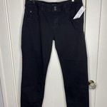 Hudson  collin flap skinny jeans NWT Size 33 Mid-rise Straight Crop Black Stretch Photo 0