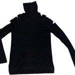 Cyrus black turtle neck womans medium cutout shoulder new with tags cute pro Photo 0