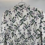 Liz Claiborne Career XXL Floral Blazer White Purple single button office pastel Photo 2