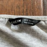 SheIn silver grey tee-shirt fabric baby doll tank top, size S Photo 7