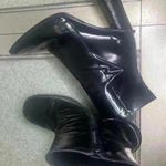 Free People  Black Patent Leather Square toe Ankle Boot Retro US 9 Photo 0