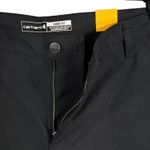 Carhartt SZ 18 Canvas Work Shorts Rugged Flex Loose Fit Pockets High-Rise Black Photo 2