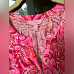 Lilly Pulitzer Essie Pink Pout Mango Salsa Essie Tank top blouse button down Photo 2