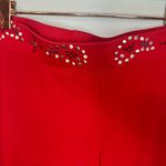 Victoria's Secret Victoria Secret Embellished Red Flare Pants Photo 2