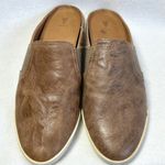 Frye  Melanie Mules 8.5 8.5M Shoes Slip On Leather Open Back Photo 4