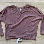 Eberjay Eberjey Women's Lotus Drop Shoulder Heather‎ Cotton Slouchy Pajama Top S Pink Photo 0