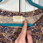 Nation Ltd  Loren Retro Blouse Top Purple Cream XL floral print Feminine dainty Photo 2