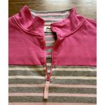 Le Tigre Pullover Women 1/4 Zip Pink Pullover Sweater Sweatshirt Preppy Designer Size XL Photo 3